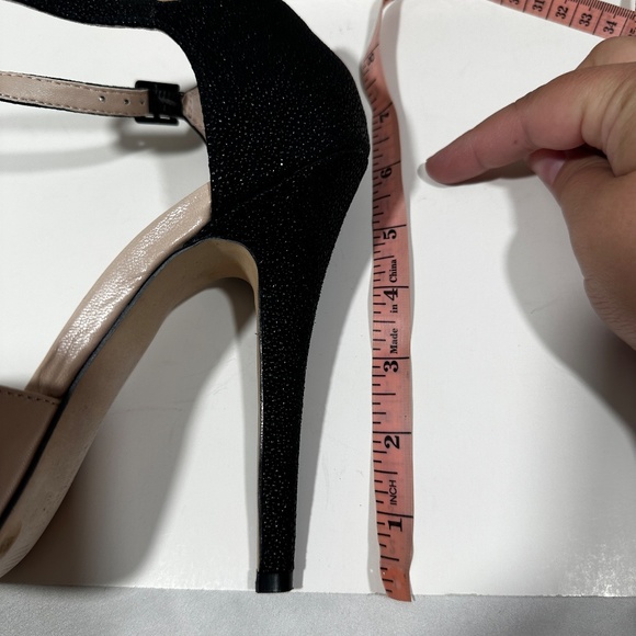 BCBGeneration [ Womens 9 ] Super High‎ Ankle Strap Heels in Nude/ Black - Picture 14 of 15